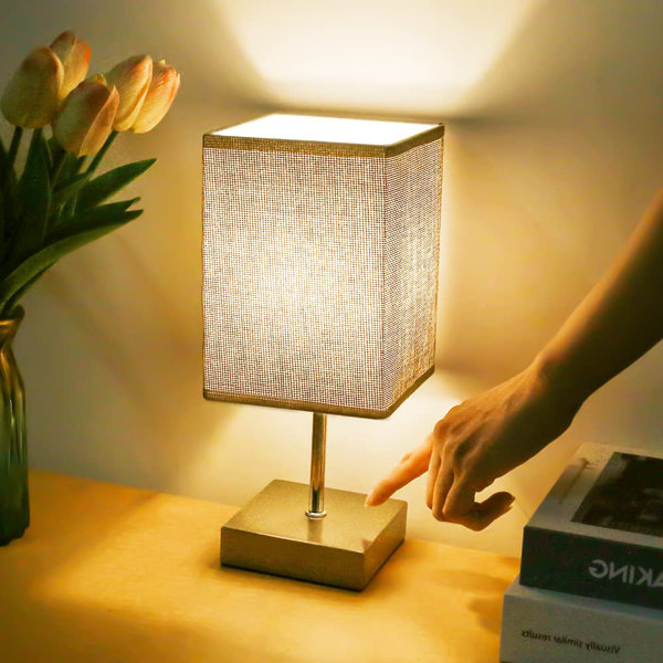 Brayden Studio Touch Control Table Lamp, 3Way Dimmable Bedside Lamps